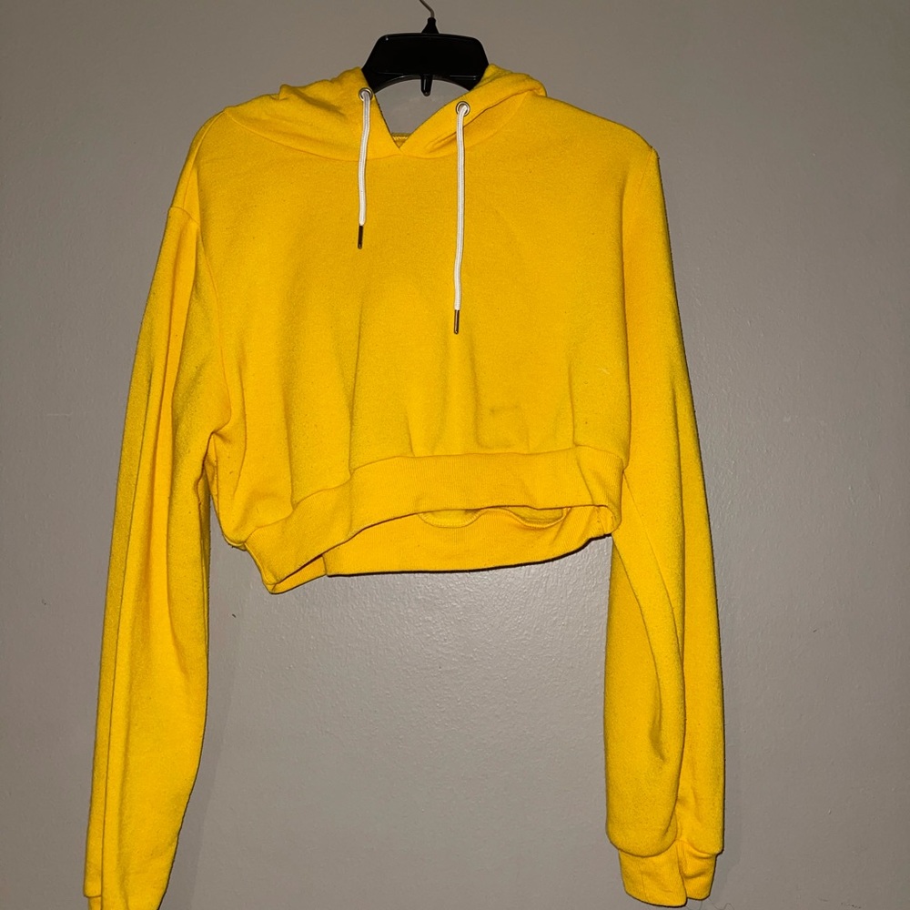 Yellow Cropped Jacket